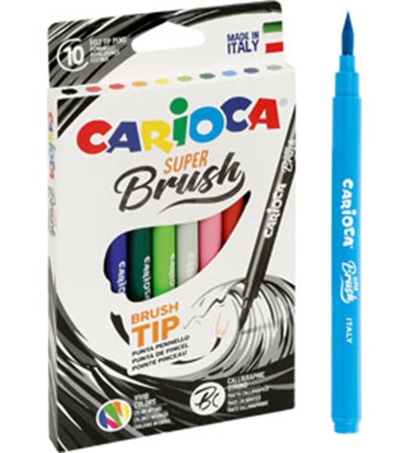 PINCEAU POINTE CARIOCA 42937 10 COULEURS